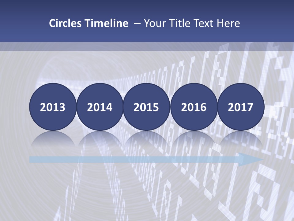 Glow Binary Pattern PowerPoint Template