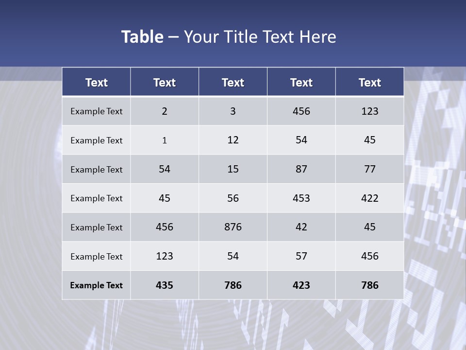 Glow Binary Pattern PowerPoint Template