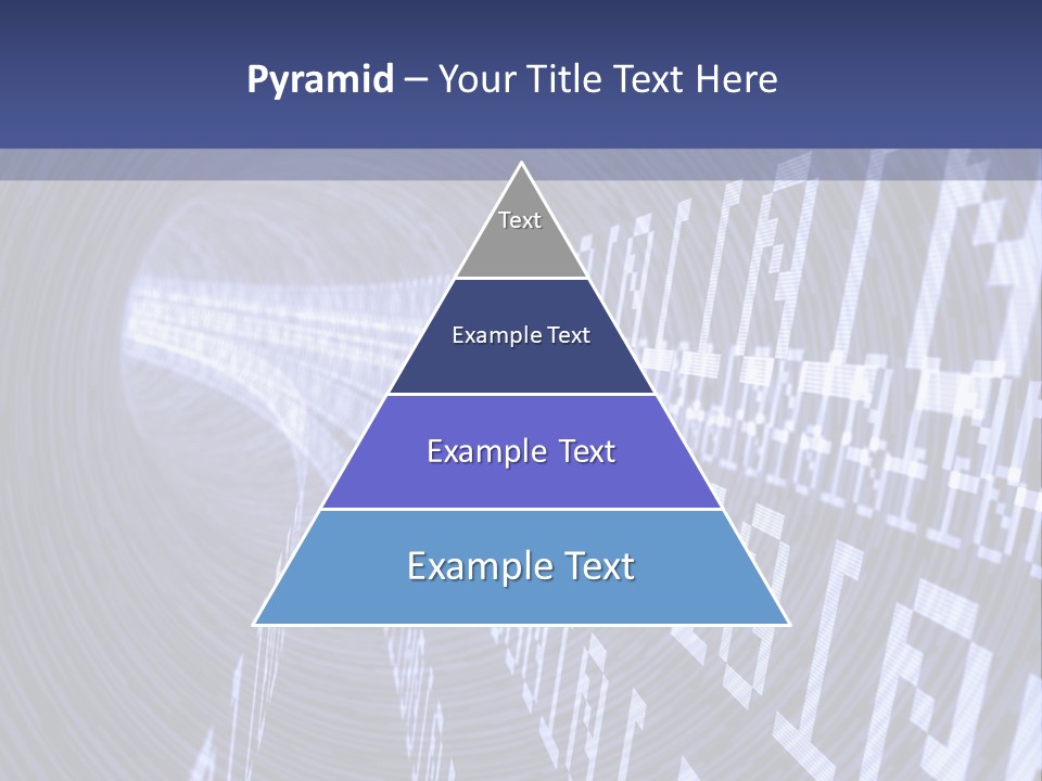 Glow Binary Pattern PowerPoint Template