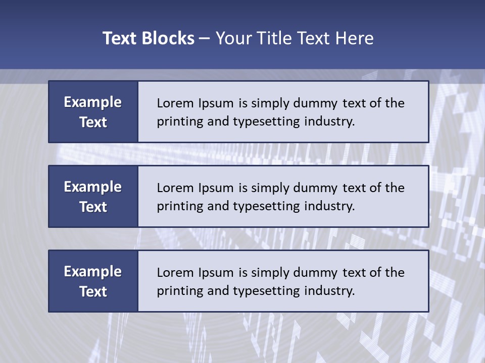 Glow Binary Pattern PowerPoint Template