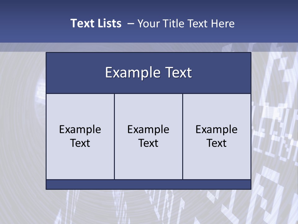 Glow Binary Pattern PowerPoint Template