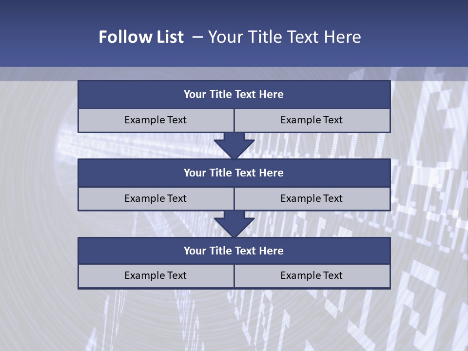 Glow Binary Pattern PowerPoint Template
