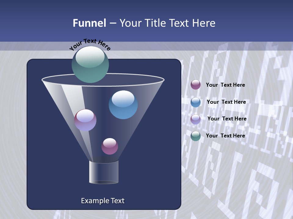 Glow Binary Pattern PowerPoint Template