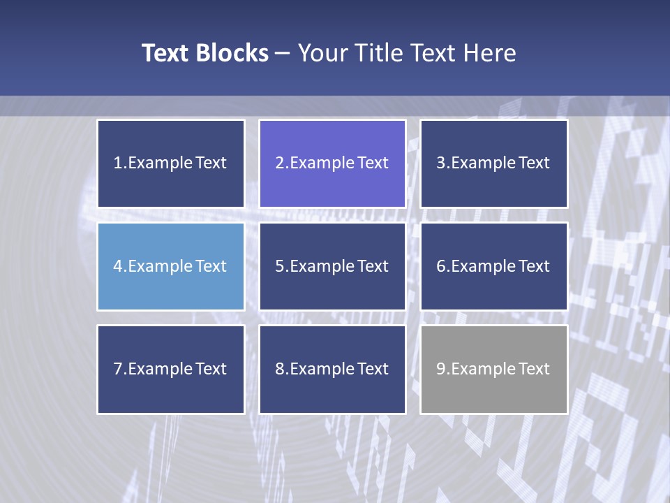 Glow Binary Pattern PowerPoint Template