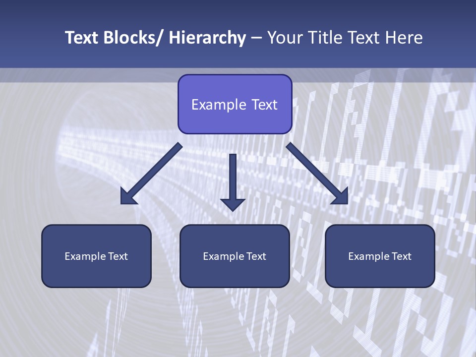 Glow Binary Pattern PowerPoint Template
