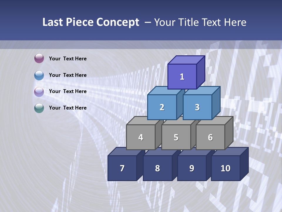 Glow Binary Pattern PowerPoint Template