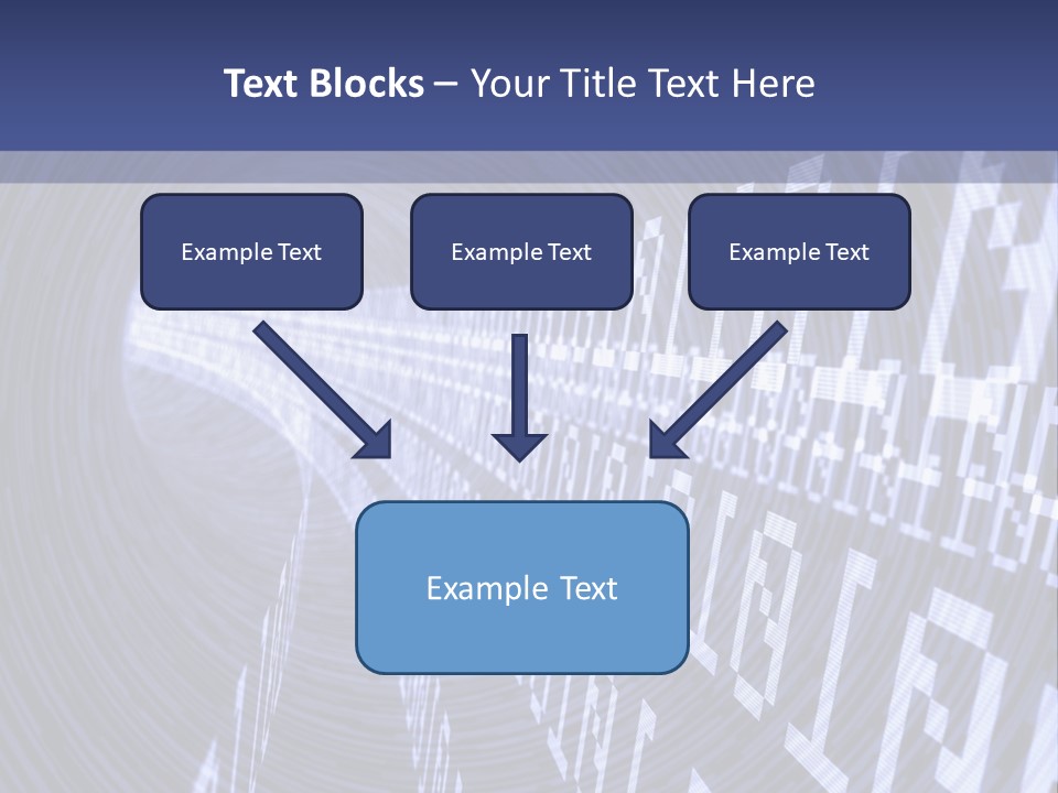 Glow Binary Pattern PowerPoint Template