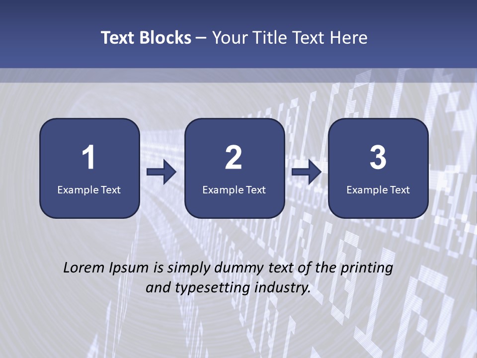 Glow Binary Pattern PowerPoint Template