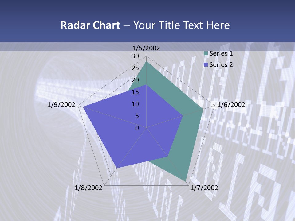 Glow Binary Pattern PowerPoint Template