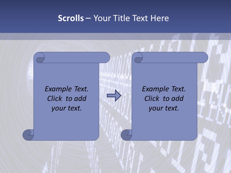 Glow Binary Pattern PowerPoint Template