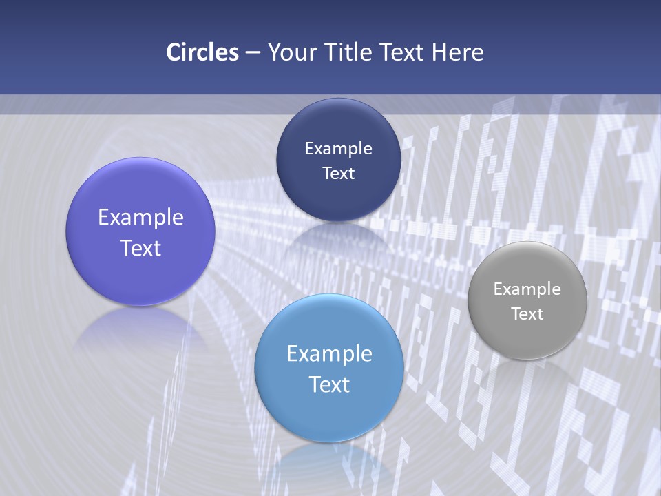 Glow Binary Pattern PowerPoint Template