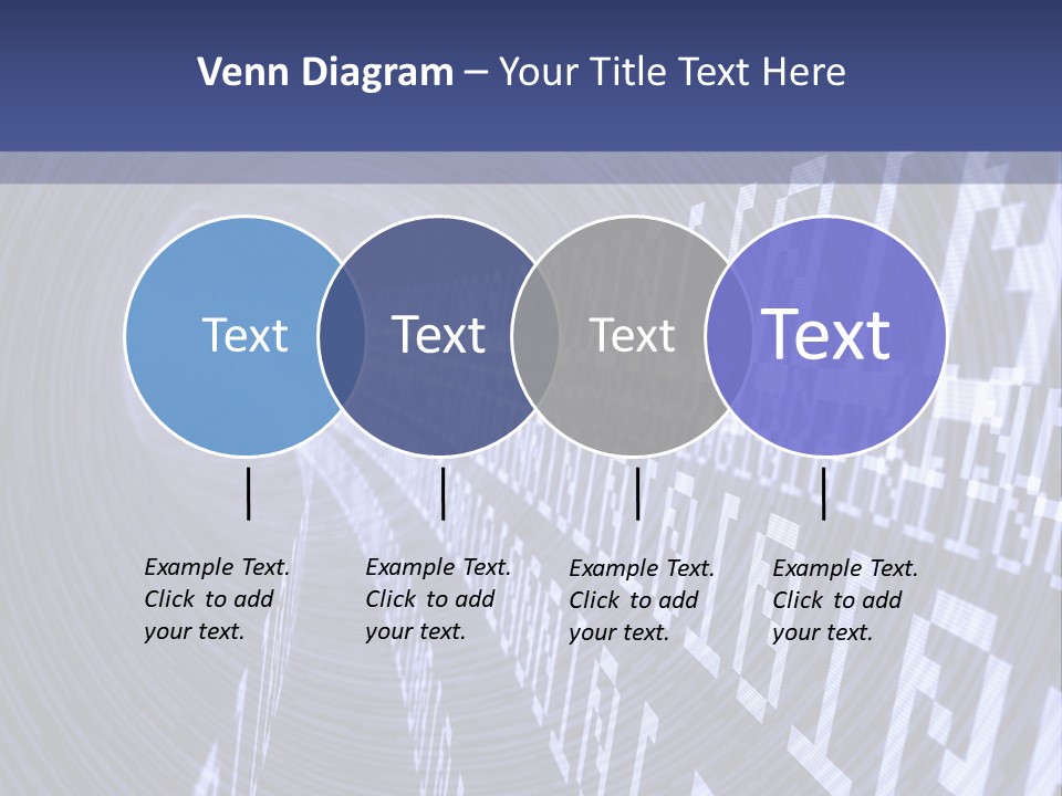 Glow Binary Pattern PowerPoint Template