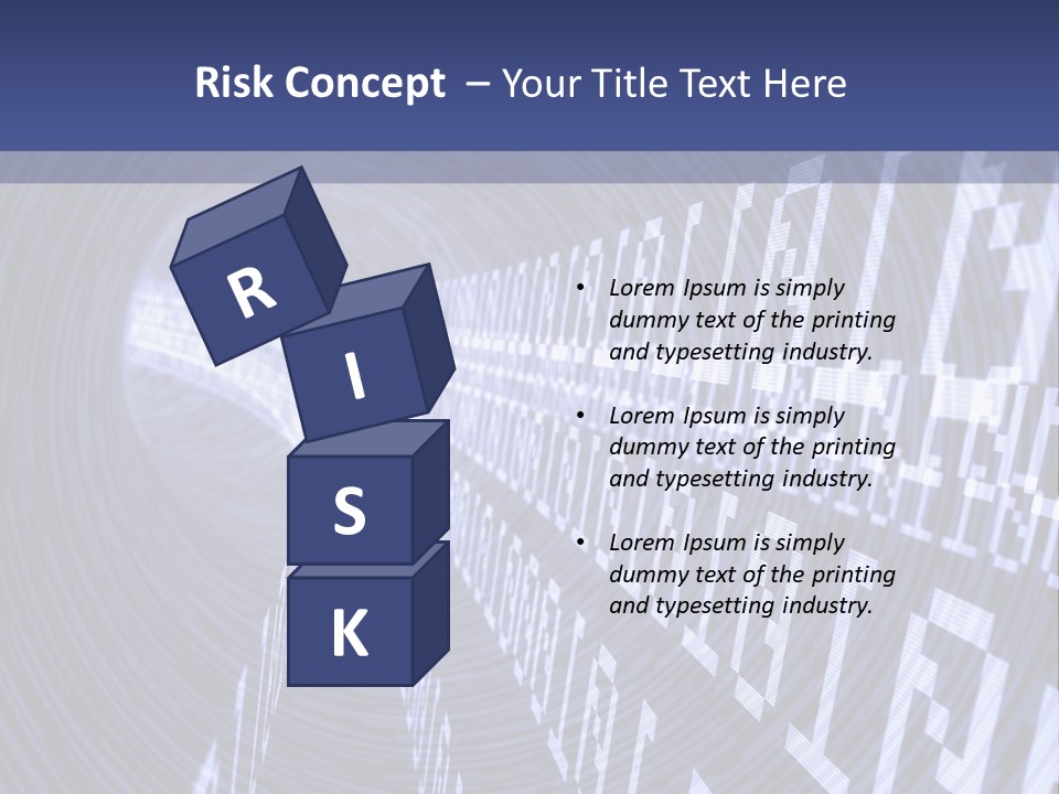Glow Binary Pattern PowerPoint Template