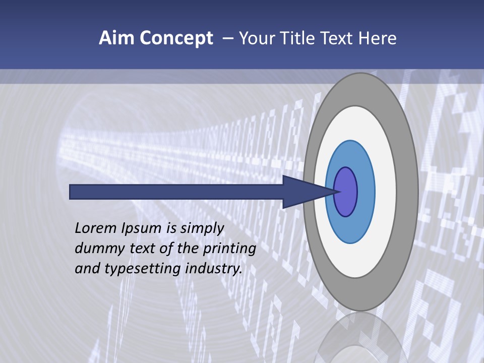 Glow Binary Pattern PowerPoint Template