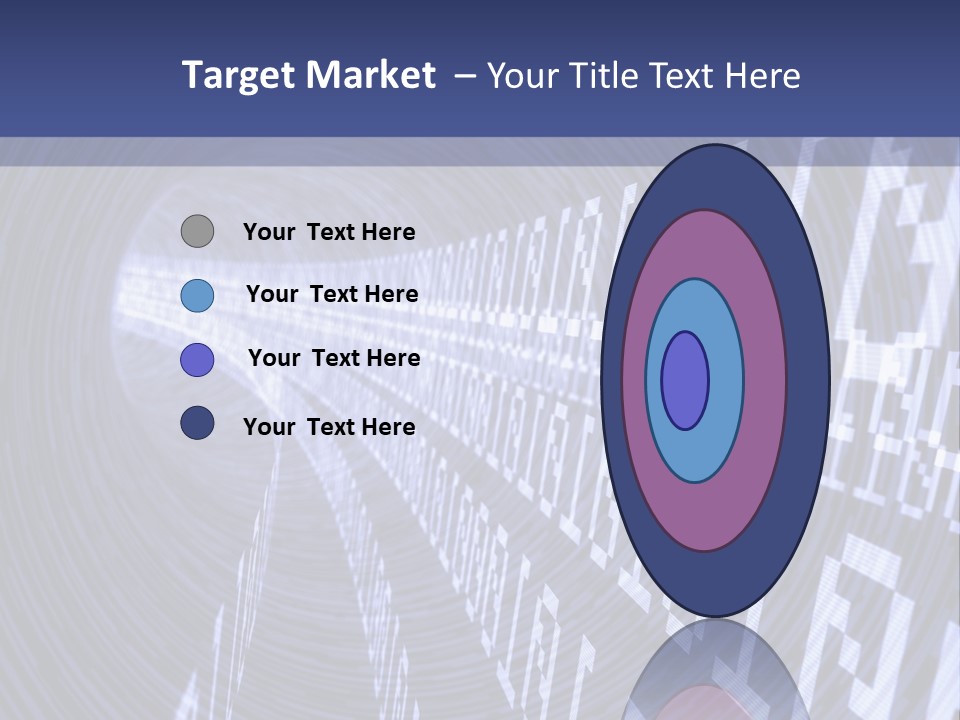 Glow Binary Pattern PowerPoint Template