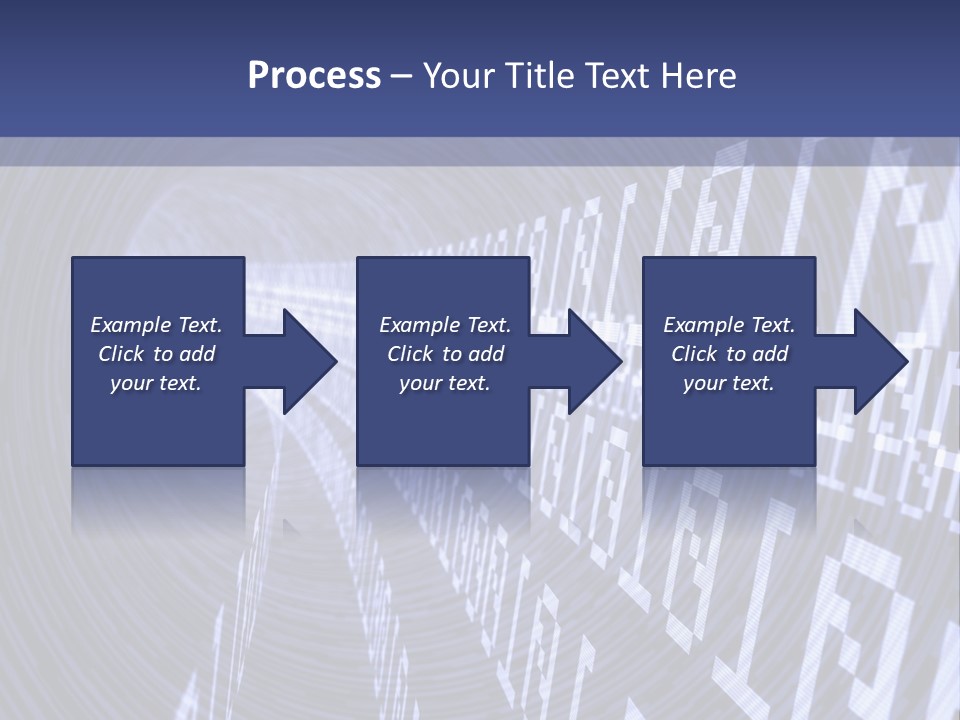 Glow Binary Pattern PowerPoint Template