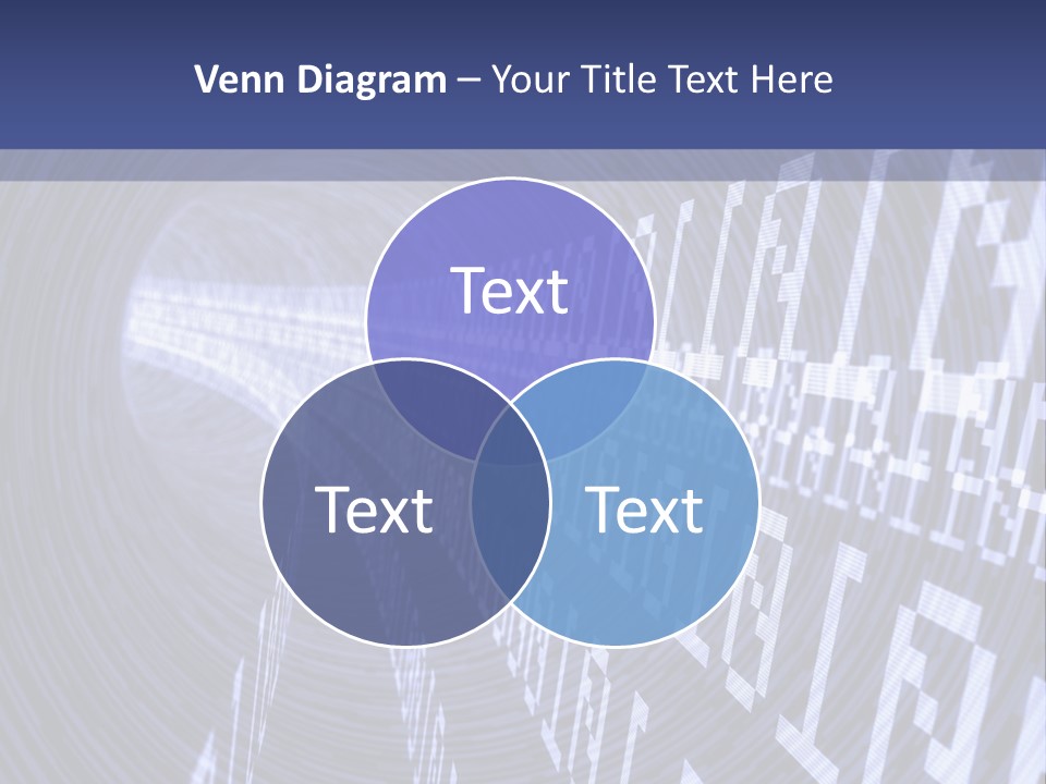 Glow Binary Pattern PowerPoint Template