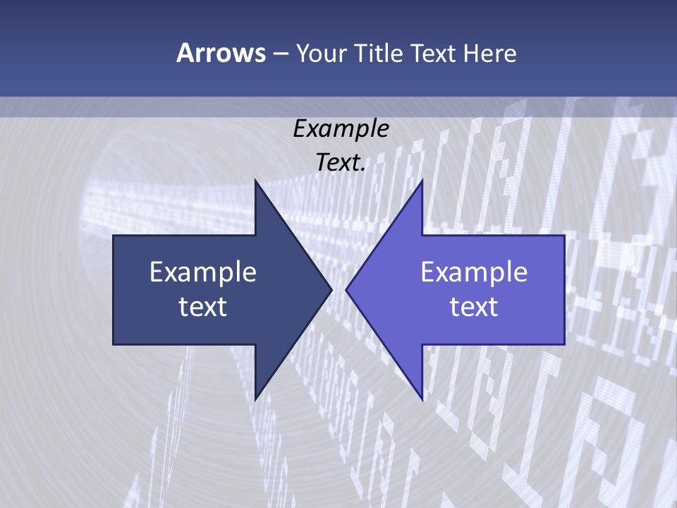 Glow Binary Pattern PowerPoint Template