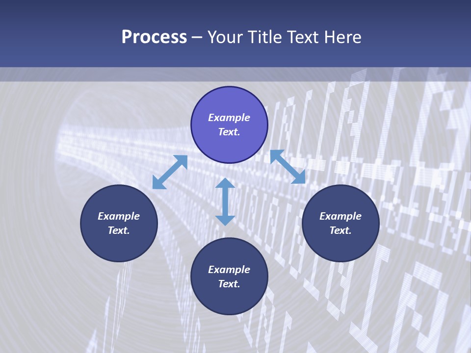 Glow Binary Pattern PowerPoint Template