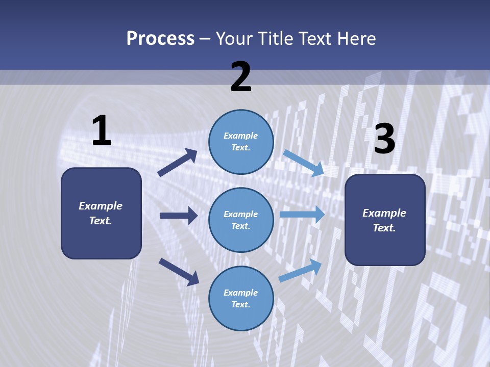Glow Binary Pattern PowerPoint Template