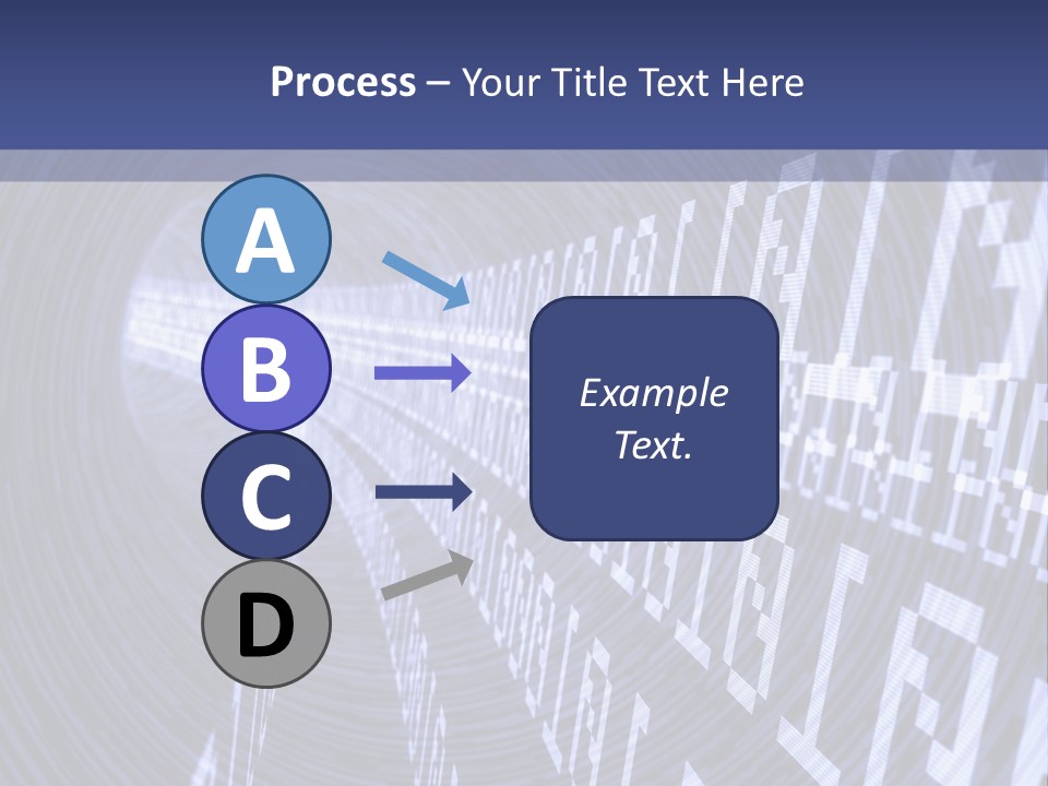 Glow Binary Pattern PowerPoint Template