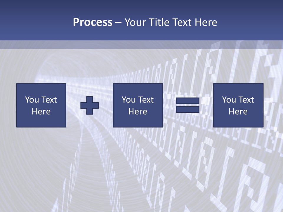 Glow Binary Pattern PowerPoint Template