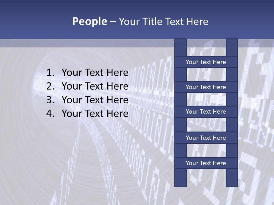 Glow Binary Pattern PowerPoint Template