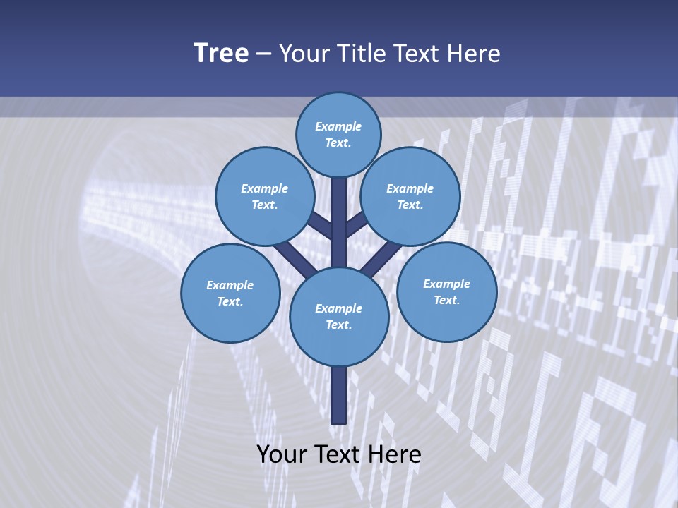 Glow Binary Pattern PowerPoint Template
