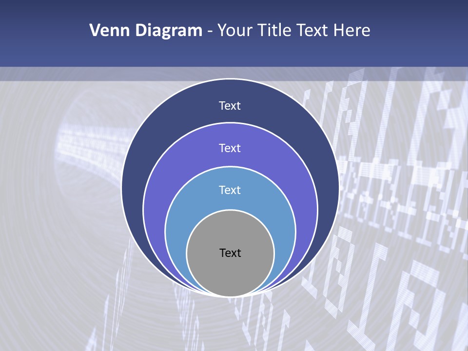 Glow Binary Pattern PowerPoint Template