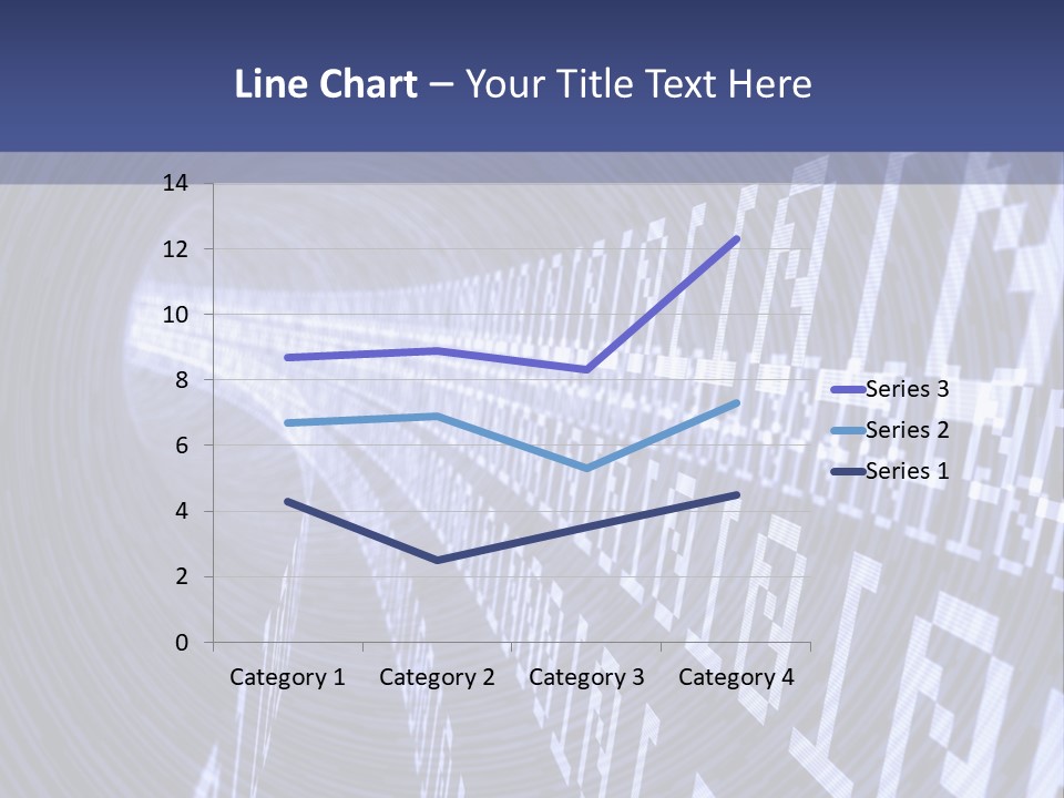 Glow Binary Pattern PowerPoint Template