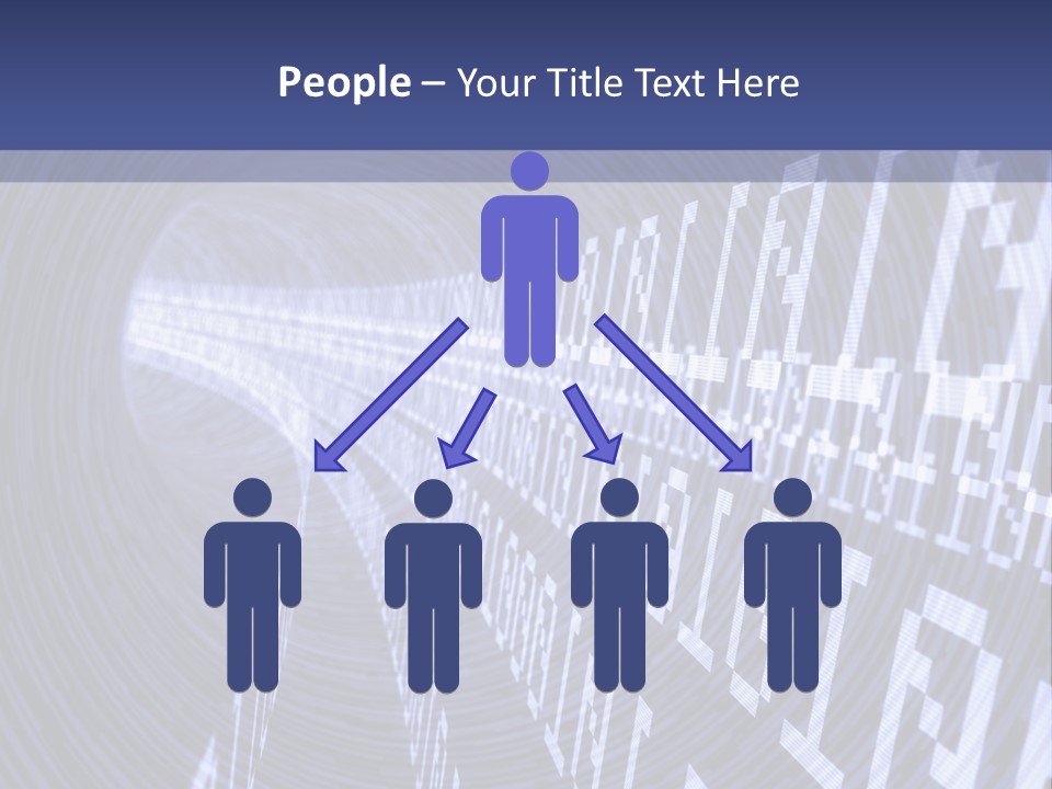 Glow Binary Pattern PowerPoint Template