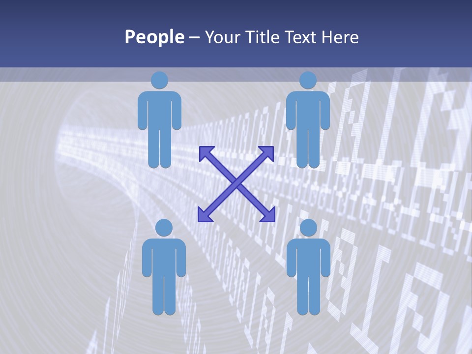 Glow Binary Pattern PowerPoint Template