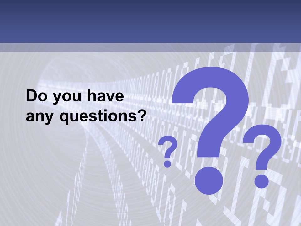 Glow Binary Pattern PowerPoint Template