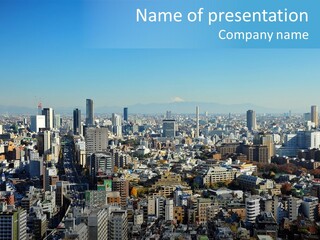 Cityscape View Metropolis PowerPoint Template