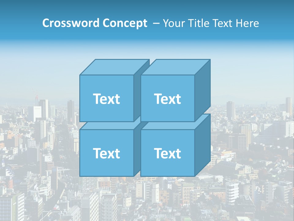 Cityscape View Metropolis PowerPoint Template