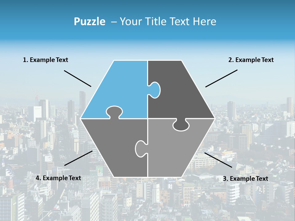 Cityscape View Metropolis PowerPoint Template