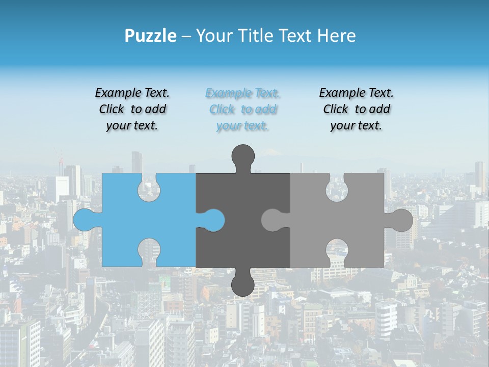 Cityscape View Metropolis PowerPoint Template