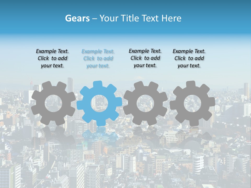 Cityscape View Metropolis PowerPoint Template