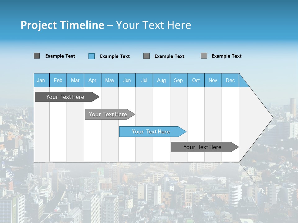 Cityscape View Metropolis PowerPoint Template