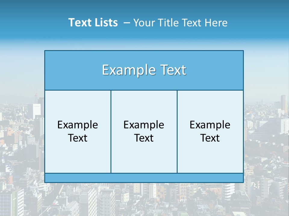 Cityscape View Metropolis PowerPoint Template