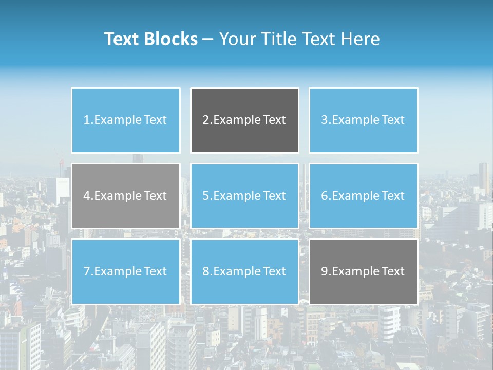 Cityscape View Metropolis PowerPoint Template
