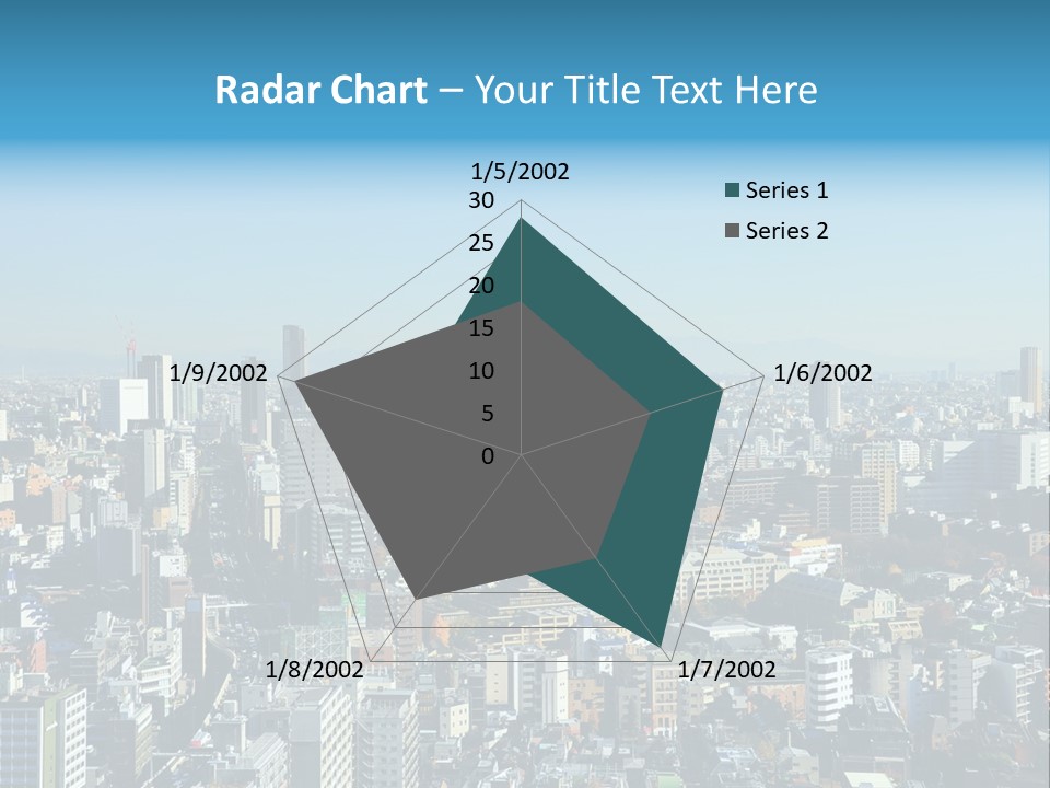 Cityscape View Metropolis PowerPoint Template