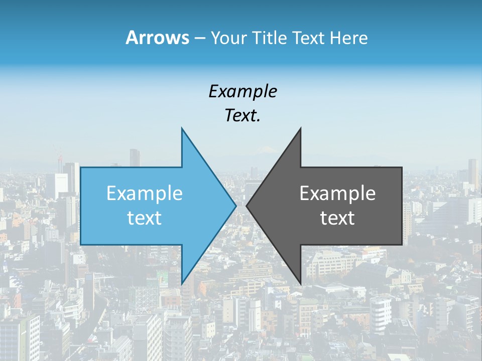 Cityscape View Metropolis PowerPoint Template