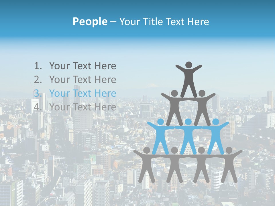 Cityscape View Metropolis PowerPoint Template