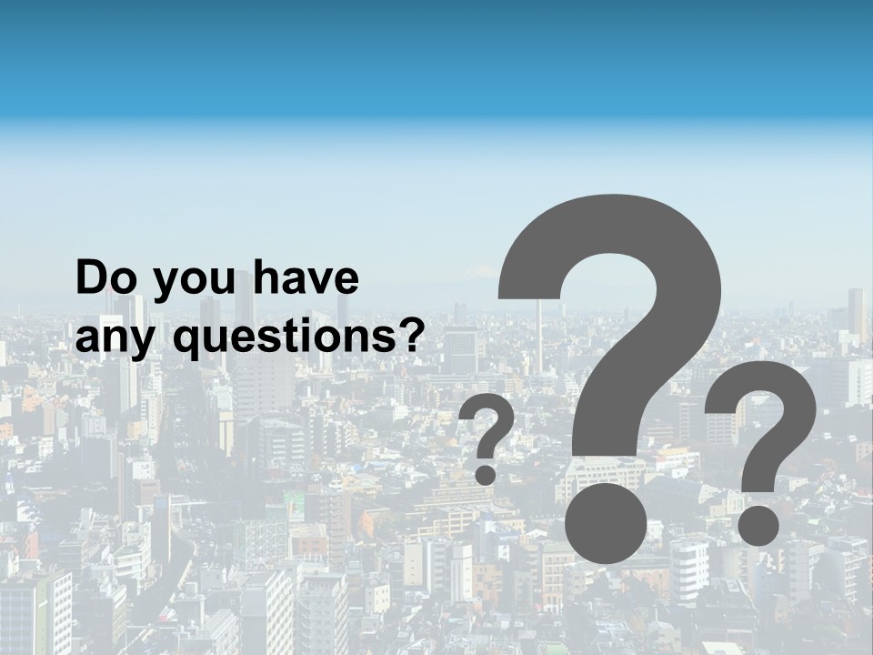 Cityscape View Metropolis PowerPoint Template