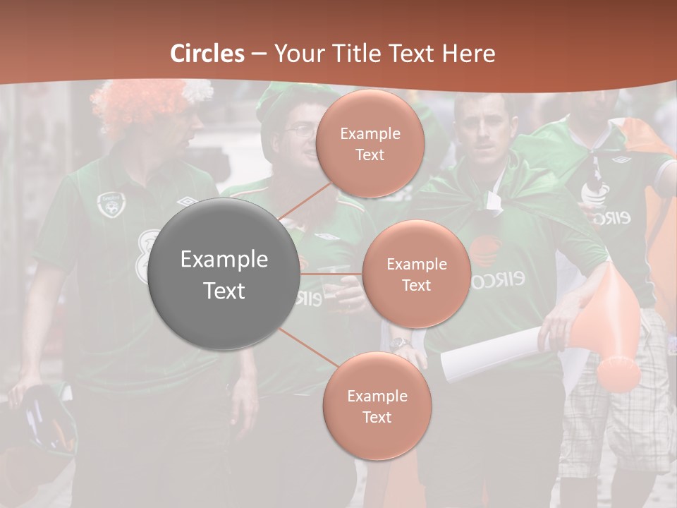 Orange Men Ireland PowerPoint Template
