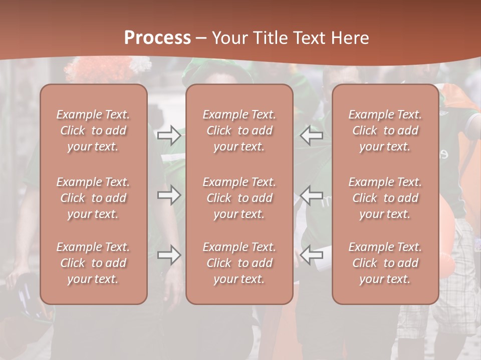 Orange Men Ireland PowerPoint Template
