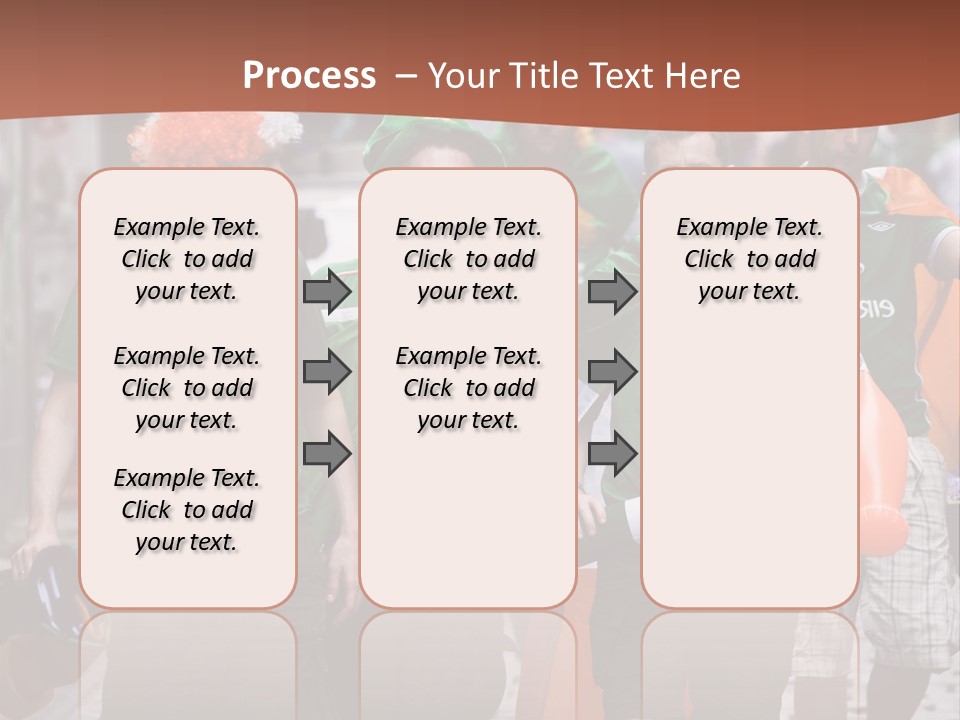 Orange Men Ireland PowerPoint Template
