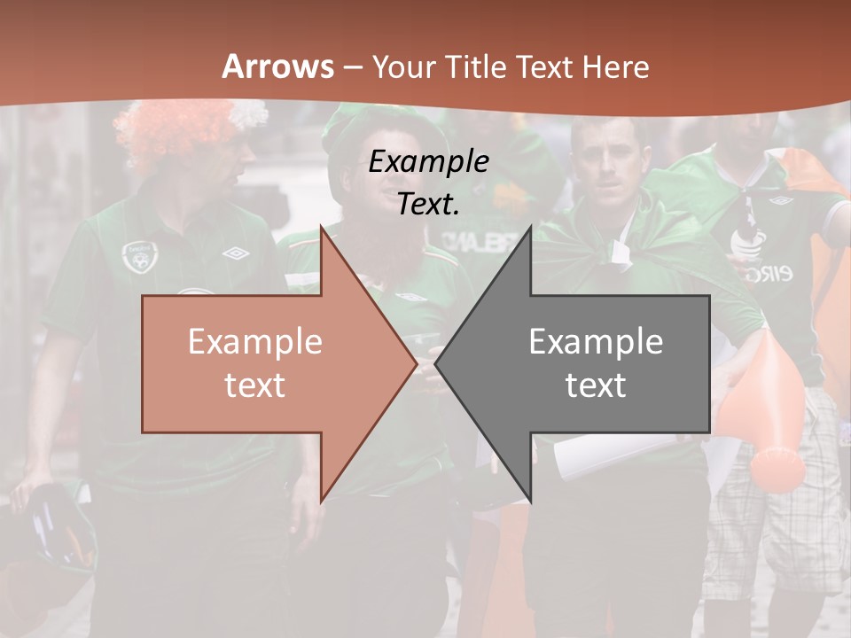 Orange Men Ireland PowerPoint Template