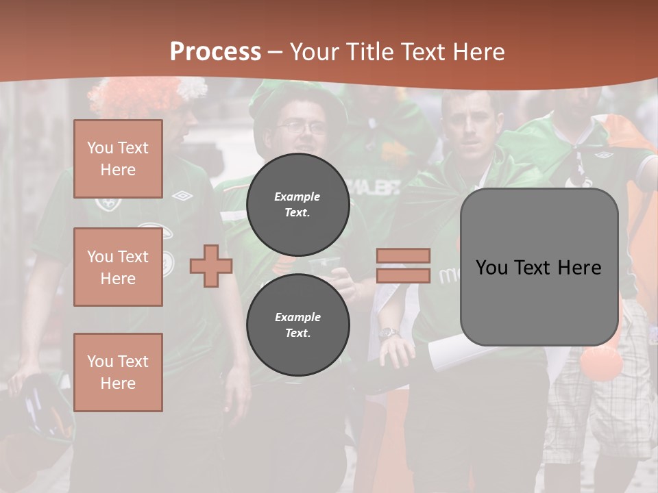 Orange Men Ireland PowerPoint Template